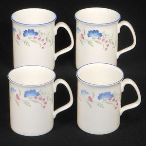 4 Royal Doulton Expressions Windermere coffee mugs.